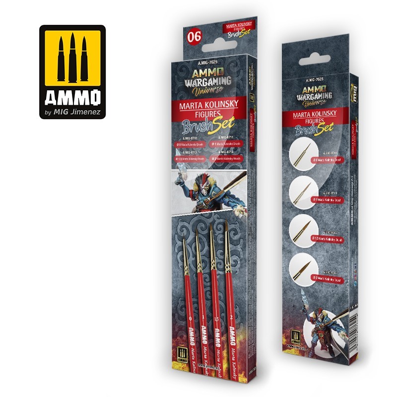 Ammo Wargaming Universe Marta Kolinsky Figures Brush Set