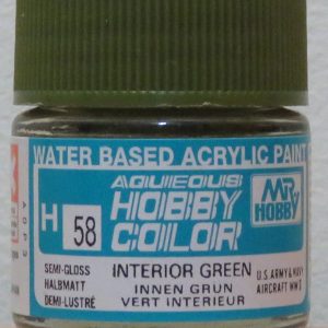 Aqueous Semi Gloss Interior Green (H58)