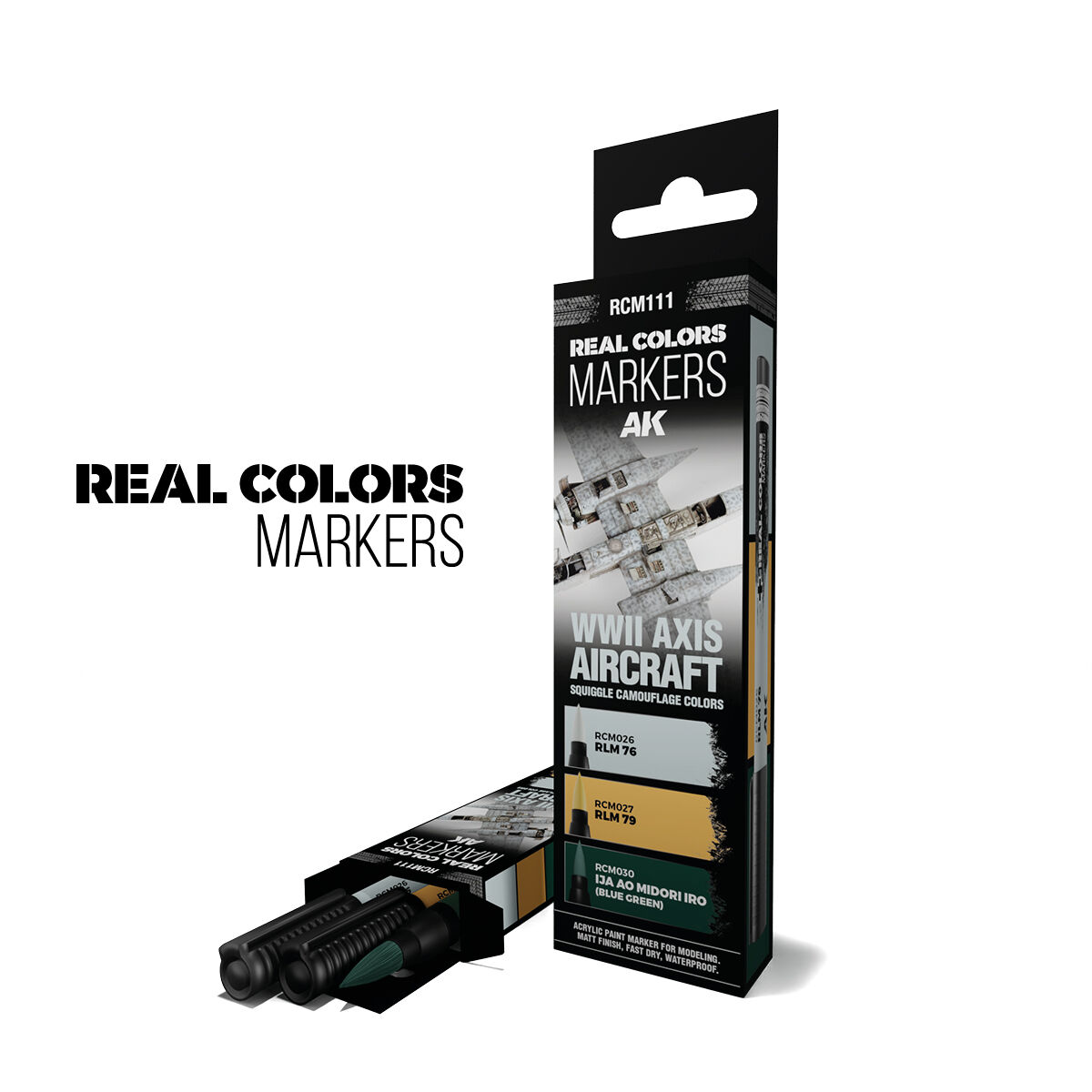 AK Interactive Real Colors Markers WWII Axis Aircraft