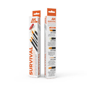 AK Interactive Survival Weathering Brush Set (5)
